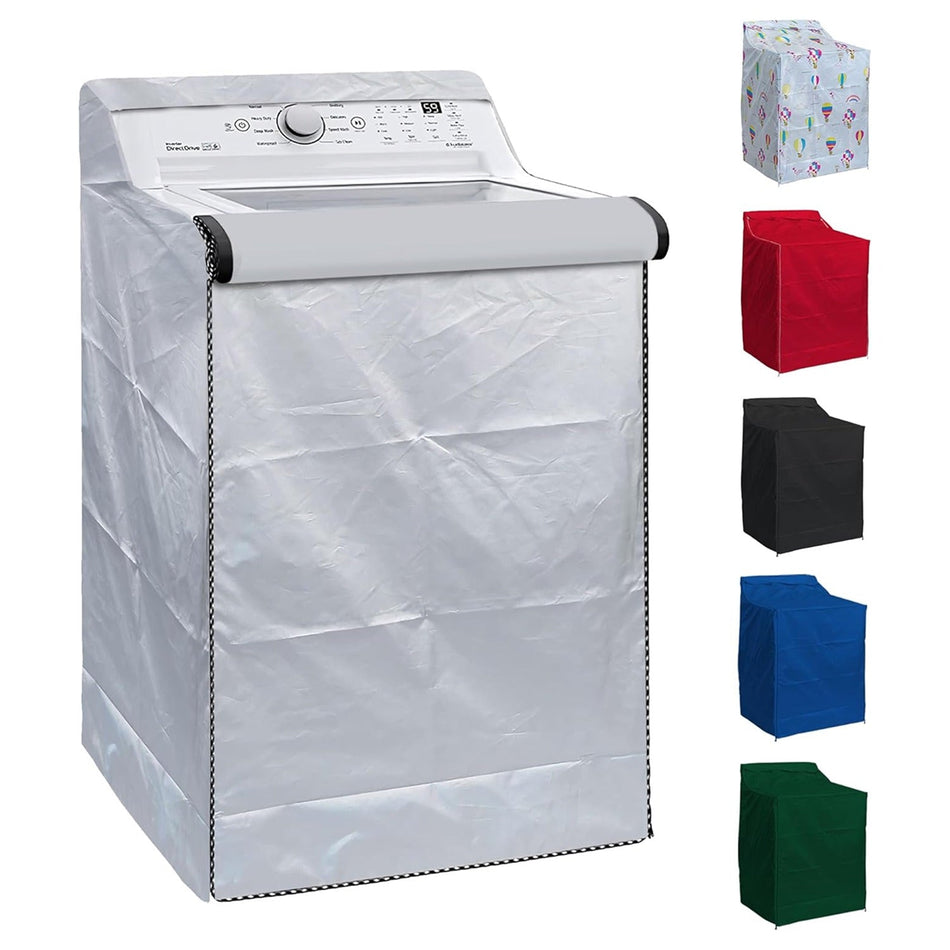 W29”x D28”x H43” Washing Machine Cover For Top-load (Silver)
