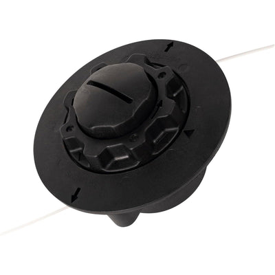 C5-2 feed trimmer head for Stihl trimmers, black plastic replacement spool head with nylon line.