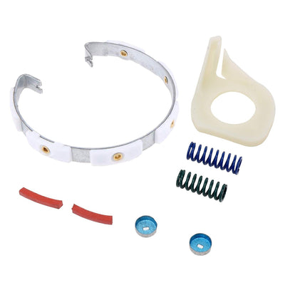 Washer clutch lining kit with 6-pad clutch band, springs, and hardware for Whirlpool, Kenmore, and Maytag washers.