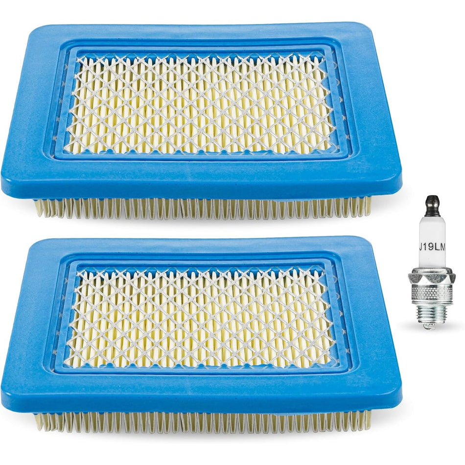 2 Pcs 491588S Air Filter 5062K Spark Plug