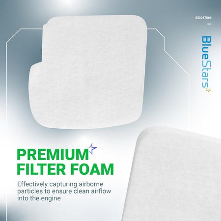 White foam air filter replacement for Poulan chainsaw tune-up kit 530057869.
