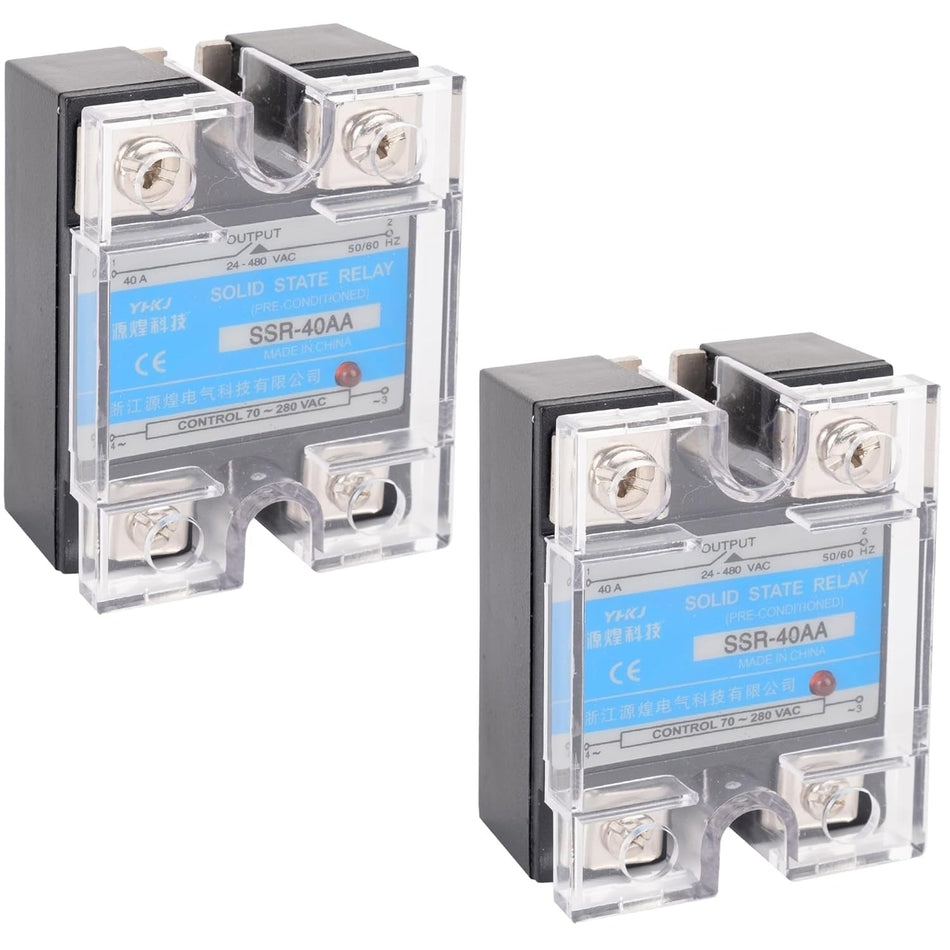 SSR-40AA Solid State Relay - Pack of 2
