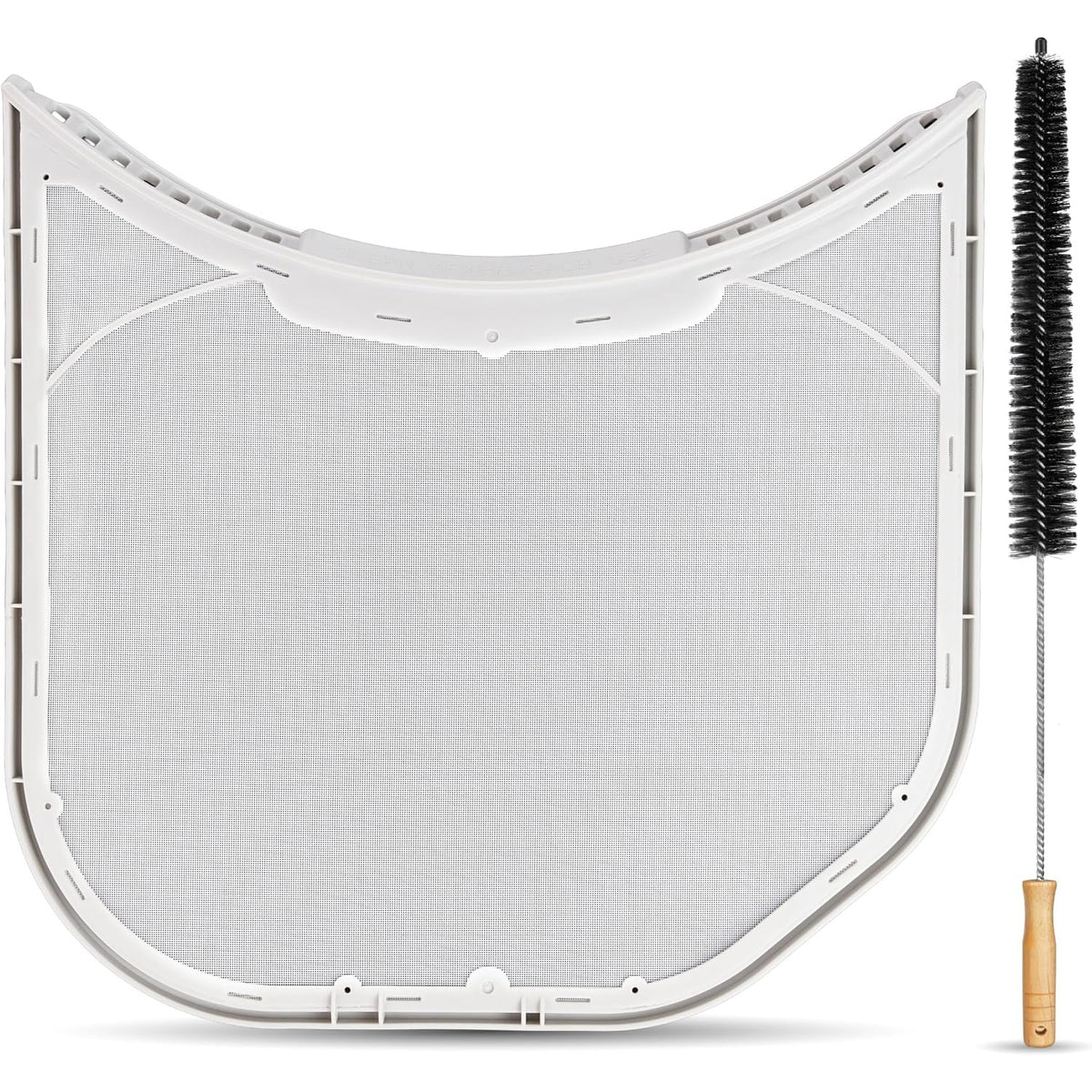 ADQ56656403 lint filter replacement with cleaning brush, front view