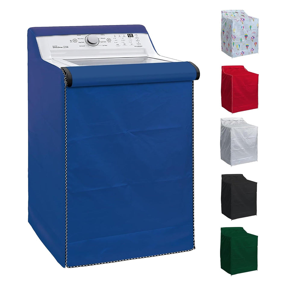 W29‚Äùx D28‚Äùx H43‚Äù Washing Machine Cover For Top-load (Blue)
