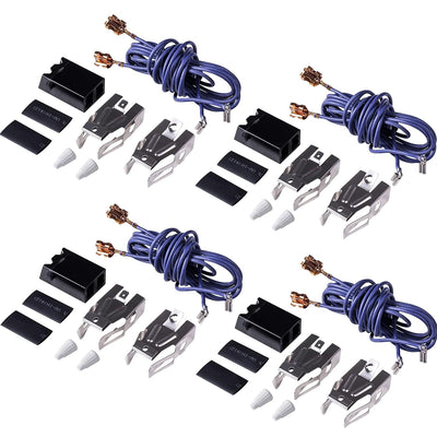 WB17T10006 terminal block kit for ranges, including four sets of wiring, connectors, and mounting hardware.