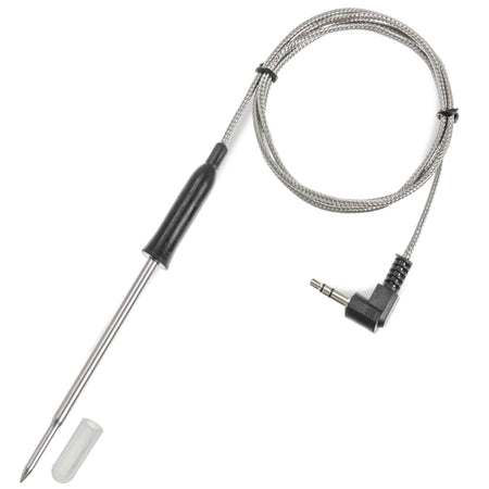 Replacement meat thermometer probe with braided cable for Ninja Foodi Smart XL indoor grills.