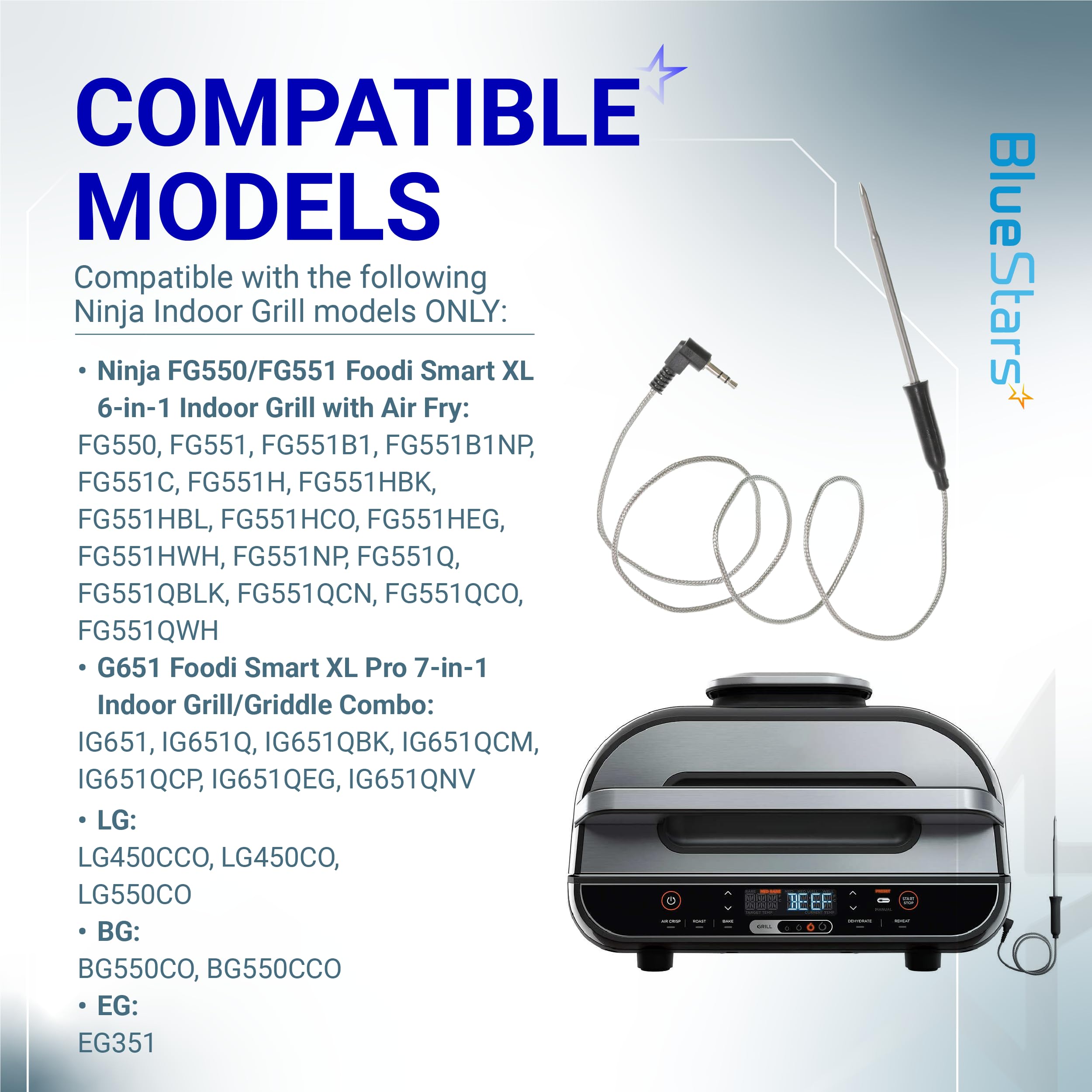 Replacement Meat Probe for Ninja Foodi Smart XL Grills