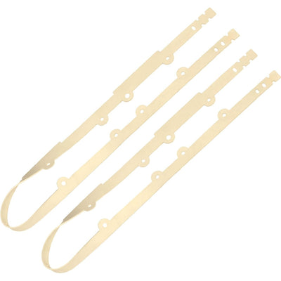 Two beige GW9508 replacement vacuum skirts for Pentair Kreepy Krauly Great White pool cleaners.