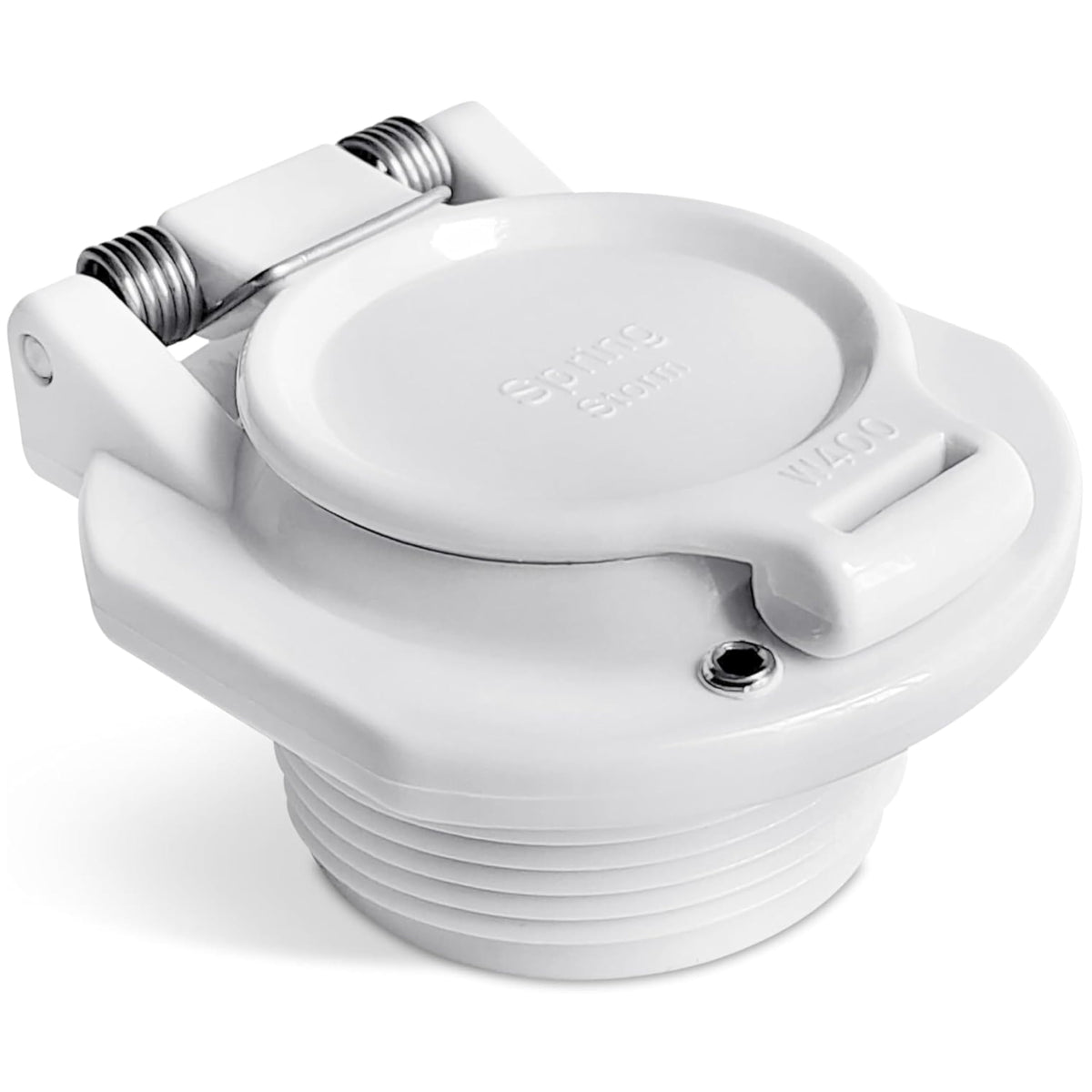 White W400BWHP free rotating vacuum lock safety wall fitting for pool suction cleaners.