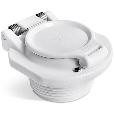 White W400BWHP free rotating vacuum lock safety wall fitting for pool suction cleaners.