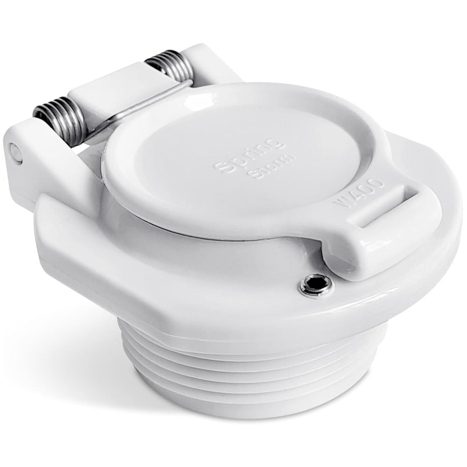White W400BWHP free rotating vacuum lock safety wall fitting for pool suction cleaners.