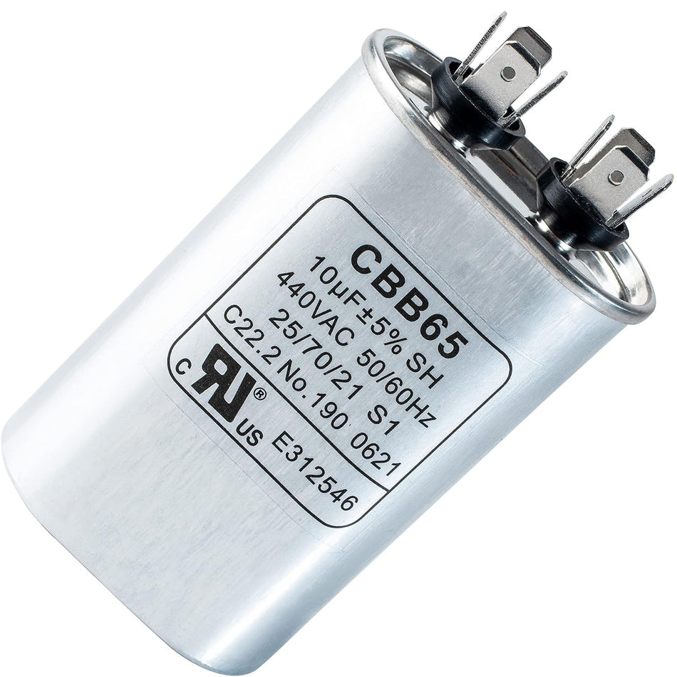 10 uF MFD ±5% 370/440V CBB65 Oval Run Start Capacitor