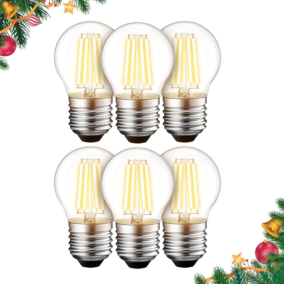 G45 E26 Edison LED Filament Globe Bulb 120V 5W (60 Watt Equivalent)