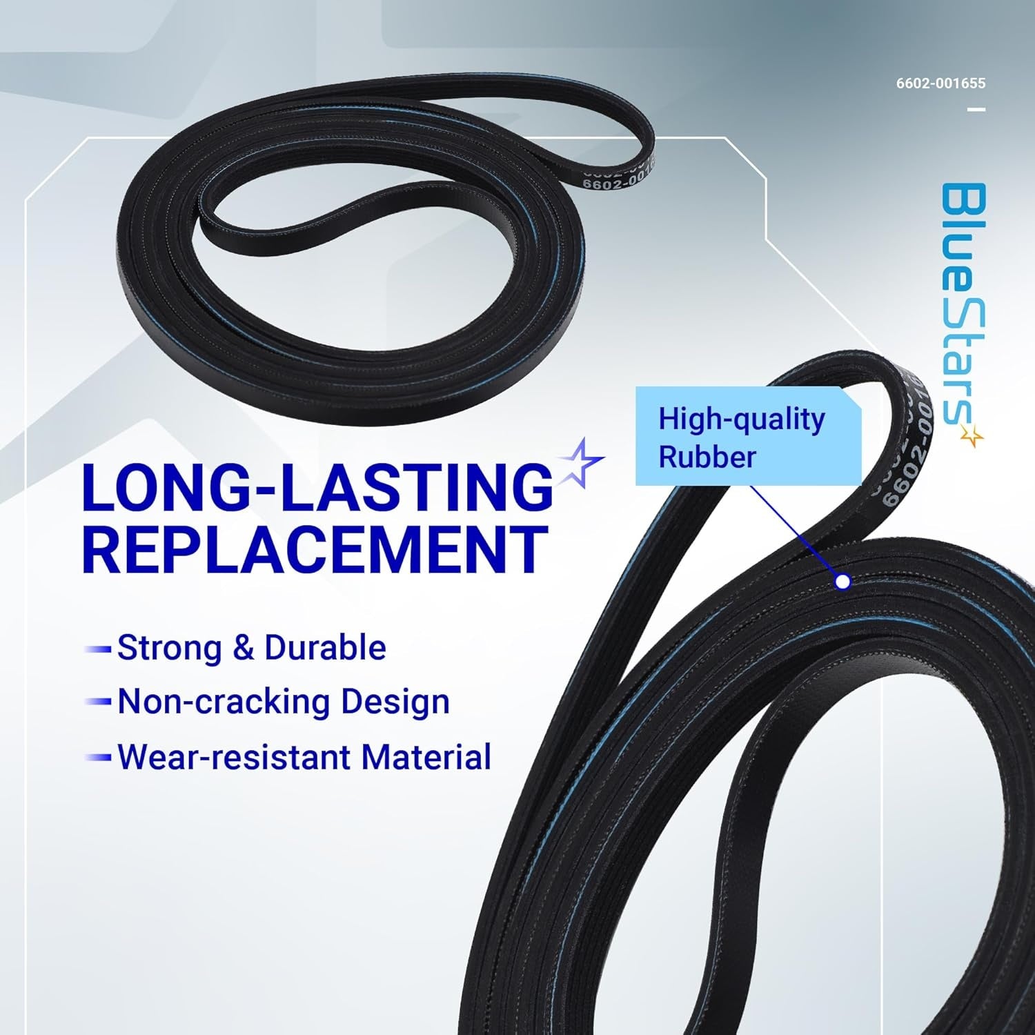 Samsung DC93-00634A Pulley & 6602-001655 Dryer Belt Kit