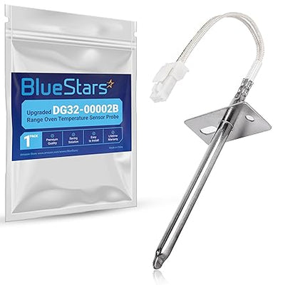 BlueStars DG32-00002B oven temperature sensor probe with mounting bracket and packaging.
