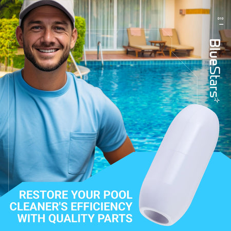 Single D10 pool cleaner feed hose float replacement part for Zodiac Polaris cleaners.