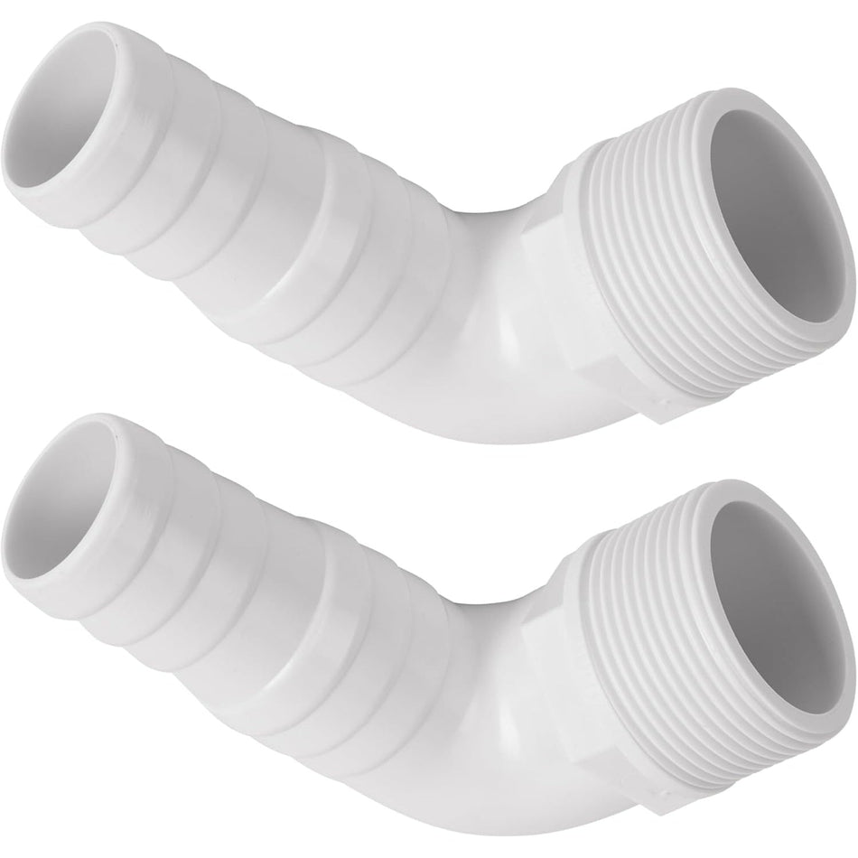 Pack of 2 SPX1105Z3 1.5" 90 Degree Elbow Pool Hose Adapter