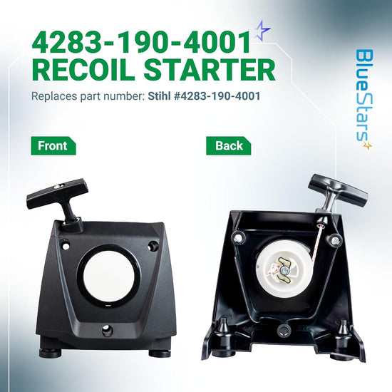 4283-190-4001 Recoil Pull Starter showing front and back views