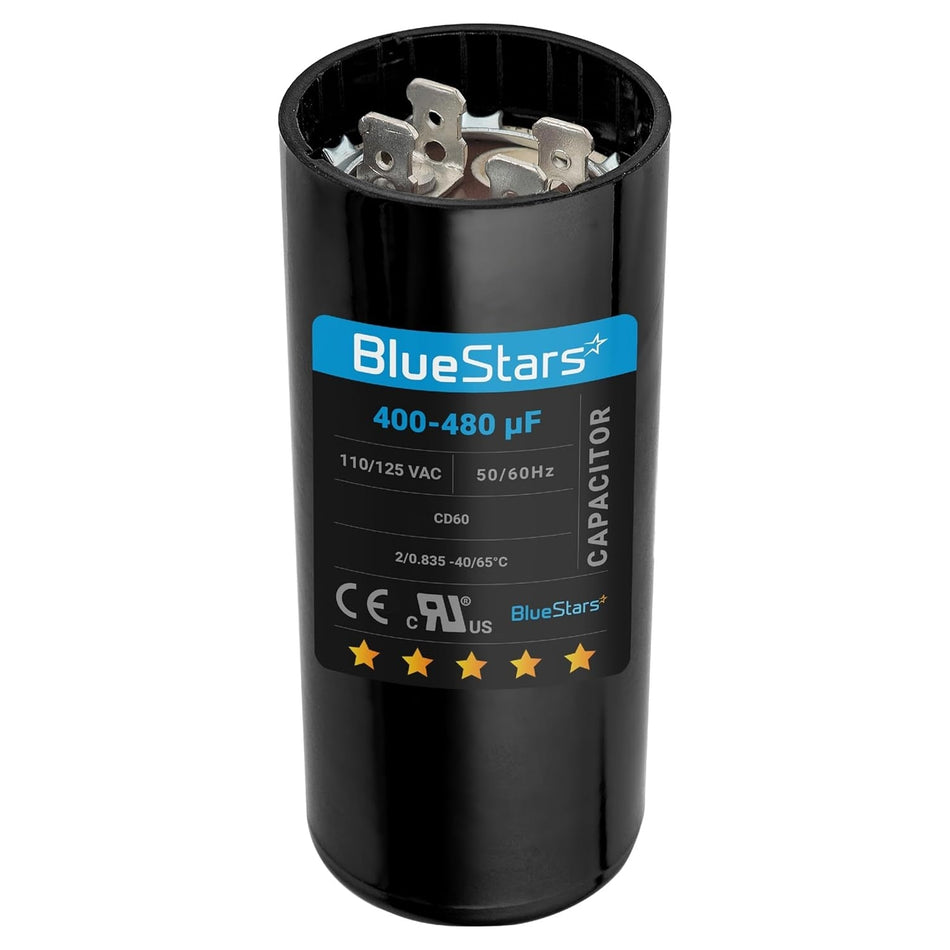 Temco 400-480 MFD UF Electrc Motor Start Capactor 165v HVAC 165 VAC V Temco 400-480 MFD UF Electrc Motor Start Capactor 165v HVAC 165 VAC V