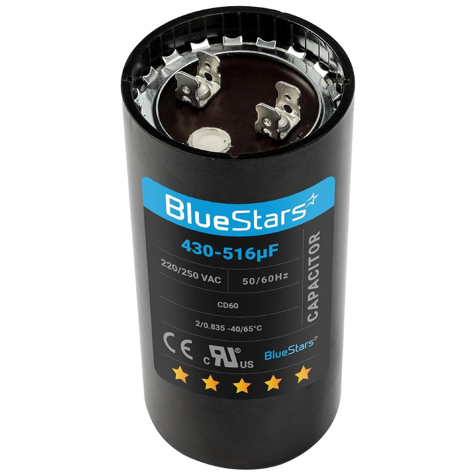 430-516 uf/MFD 220-250 VAC ¬±20% Volts Round Start Capacitor