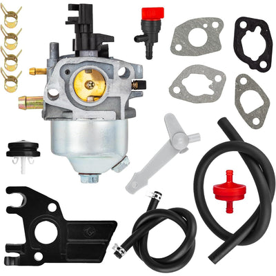 38744 127-9008 carburetor replacement kit with gaskets, fuel lines, and accessories for Toro Power Clear snow blowers.
