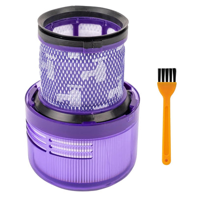 Replacement vacuum filter for Dyson V11 and V15 series with included cleaning brush.