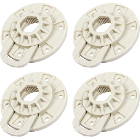 W10528947 Washer Basket Driven Hub Kit, four hub components shown in a 2x2 arrangement