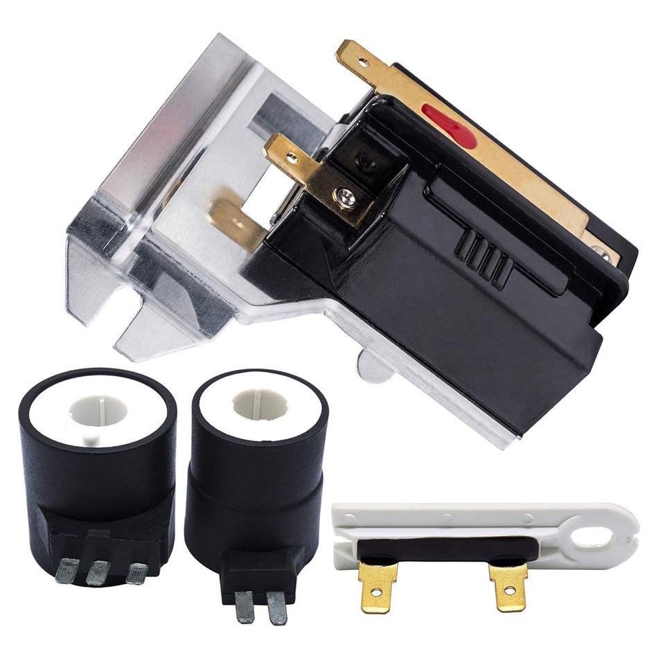 338906 Dryer Flame Sensor & 279834 Gas Valve Ignition Solenoid Coil Kit & 3392519 Thermal Fuse