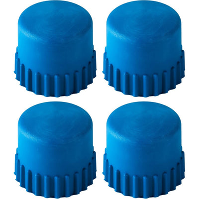 Pack of four blue replacement bump knobs for Husqvarna T25 trimmer heads.