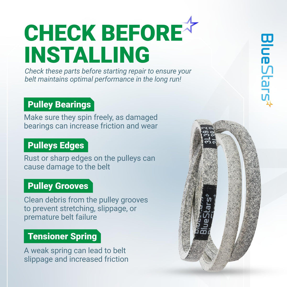 Instructional graphic for 22431-VR8-N03 drive belt installation on Honda HRN216 lawn mowers.