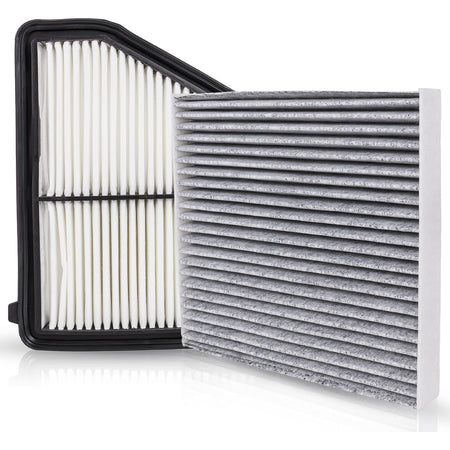 80291-T5R-A01 Cabin Air Filter + CA12051 Engine Air Filter Kit, two pleated filters shown side by side