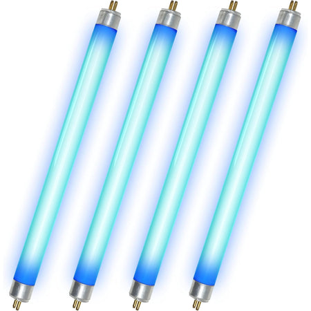 Pack of four 6-watt 32050 4-pin replacement UV bulbs for DynaTrap indoor insect traps.