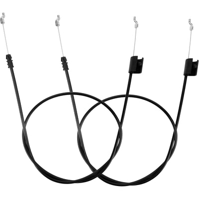 Two 532183281 engine zone control cables for Husqvarna, Craftsman, and Poulan walk-behind lawn mowers.