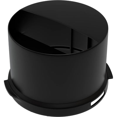 Black refrigerator water filter cap replacement for Whirlpool and Kenmore refrigerators.