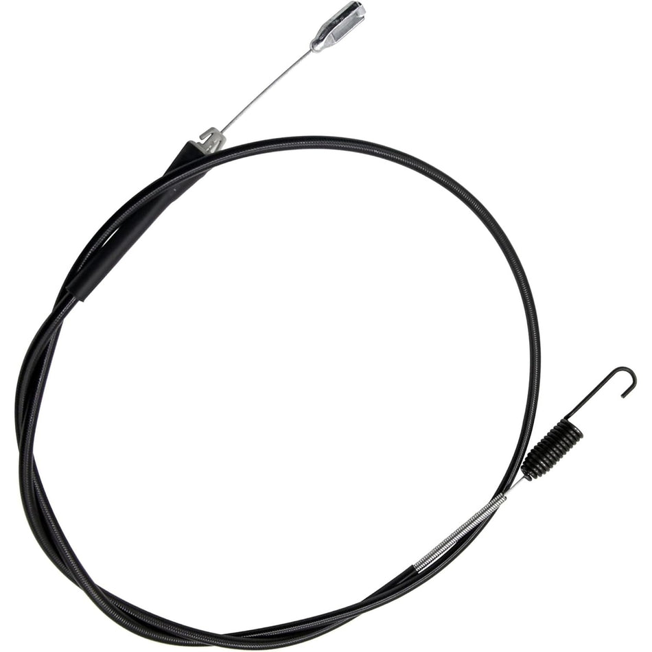54510-VG4-C01 replacement clutch cable for Honda walk-behind lawn mowers with metal end fitting and tension spring.