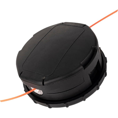Speed-Feed 450 trimmer head with pre-loaded orange cutting line for Echo SRM series trimmers.