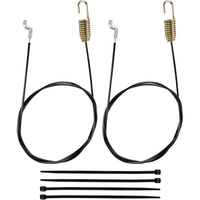 Two 946-04230B auger clutch cables with springs and four black zip ties.