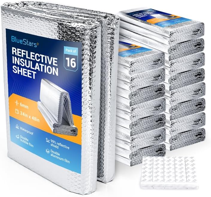 16-pack Double Bubble Insulation Panel (24 x 48 in) with Adhesive Tape