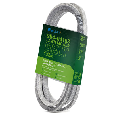 954-04153 replacement deck belt for Cub Cadet lawn mowers in branded packaging.