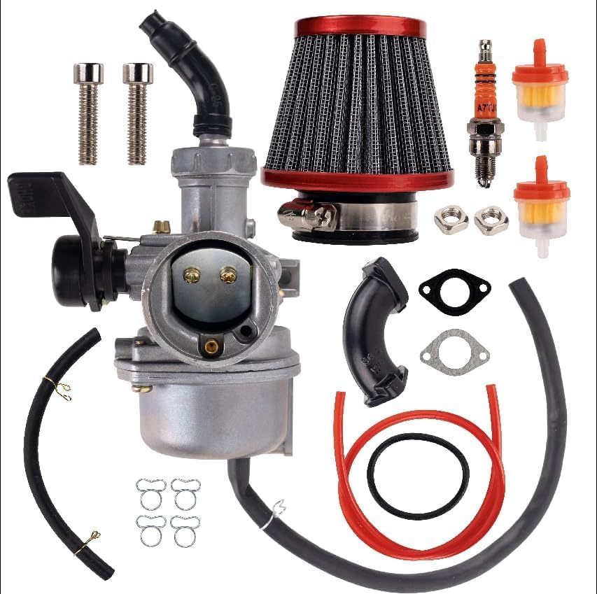 [Lifetime Warranty] PZ22 Carburetor 22mm Carb Tune-Up Kit - Compatible with 50cc 70cc 110cc 125cc Pit Dirt Bike ATV SSR CRF50 TaoTao Coolster Apollo RFZ DB14 DB24 4-Stroke Chinese Quad