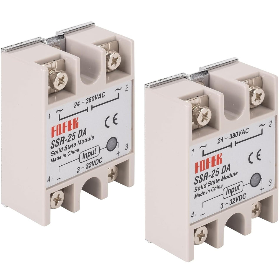 2PCS Solid State Relay SSR-25DA DC