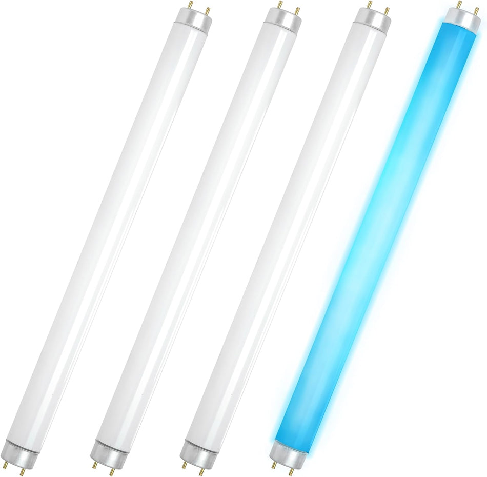 T8F10W Replacement Light Bulb 2-Pin Base T8 10 Watts - Pack of 4
