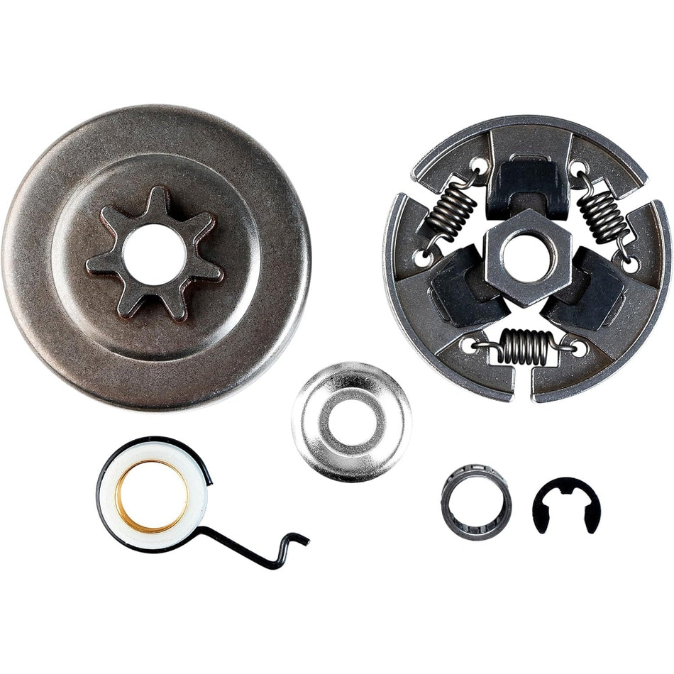 3/8 7T Clutch Drum Sprocket with Bearing3/8 7T Clutch Drum Sprocket with Bearing Washer E-Clip Worm Gear