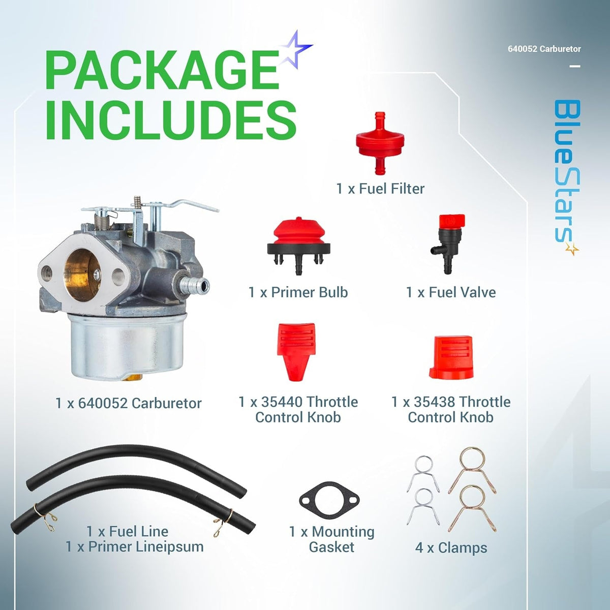 951-12705 Carburetor and 640052 Carburetor Combo are replacement options