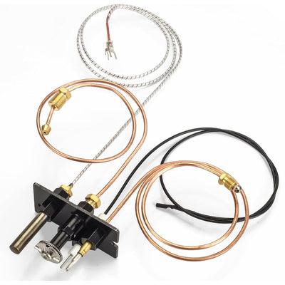 3-way pilot assembly kit with thermocouple and igniter for HHT, Majestic, and Monessen fireplaces.