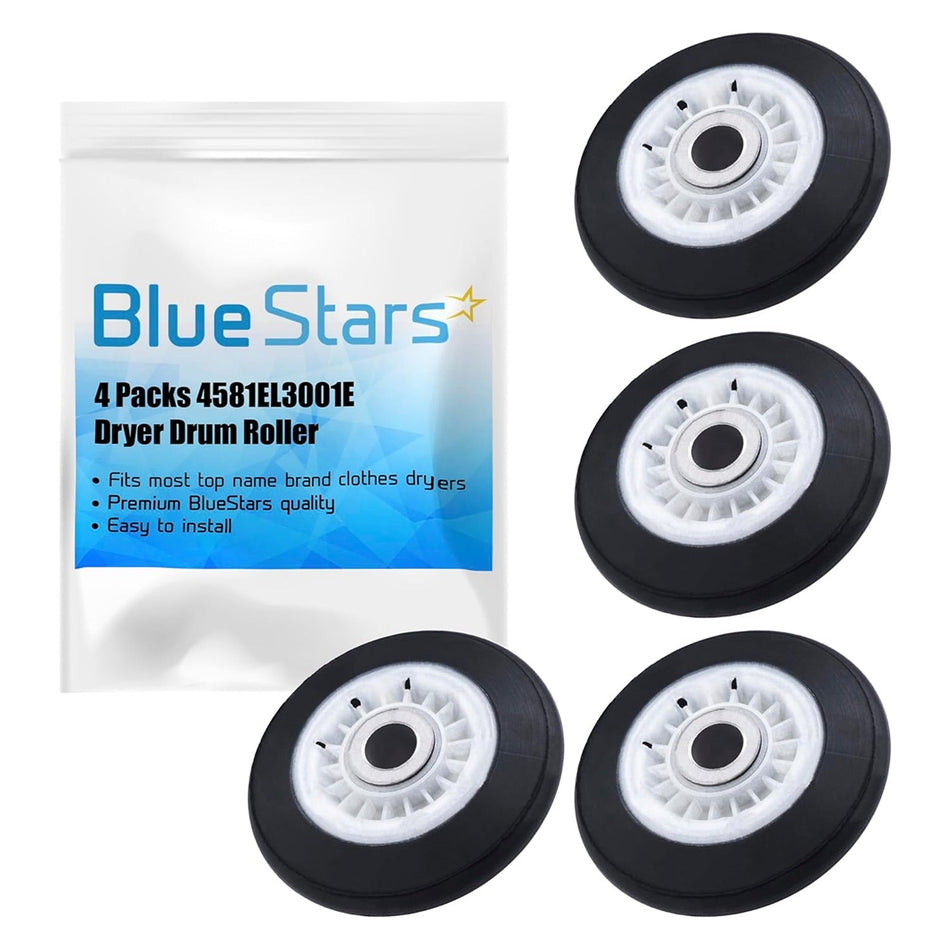 4581EL3001E Dryer Drum Roller - Pack of 4