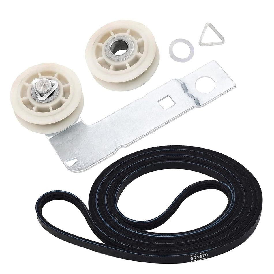 661570 & 279640 & W10837240 Dryer Drum Belt Idler Pulley and Pulley Kit
