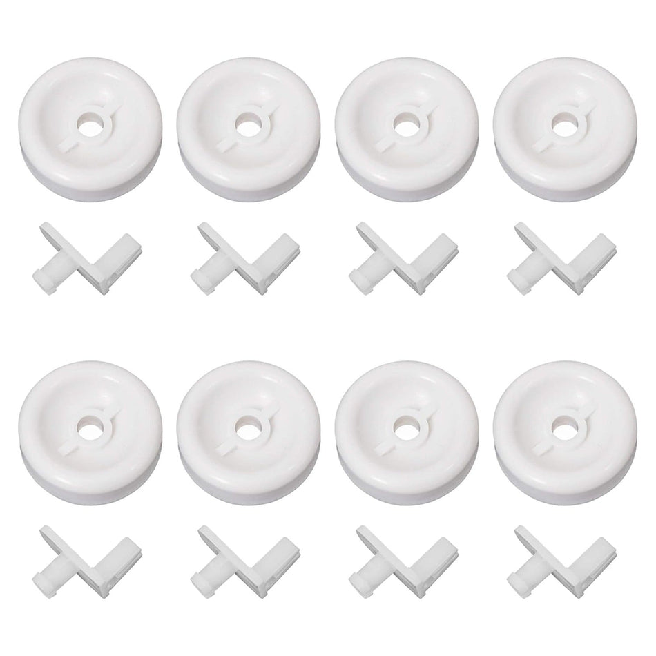 8-pack WD35X21038 Dishwasher Lower Rack Wheel and Stud