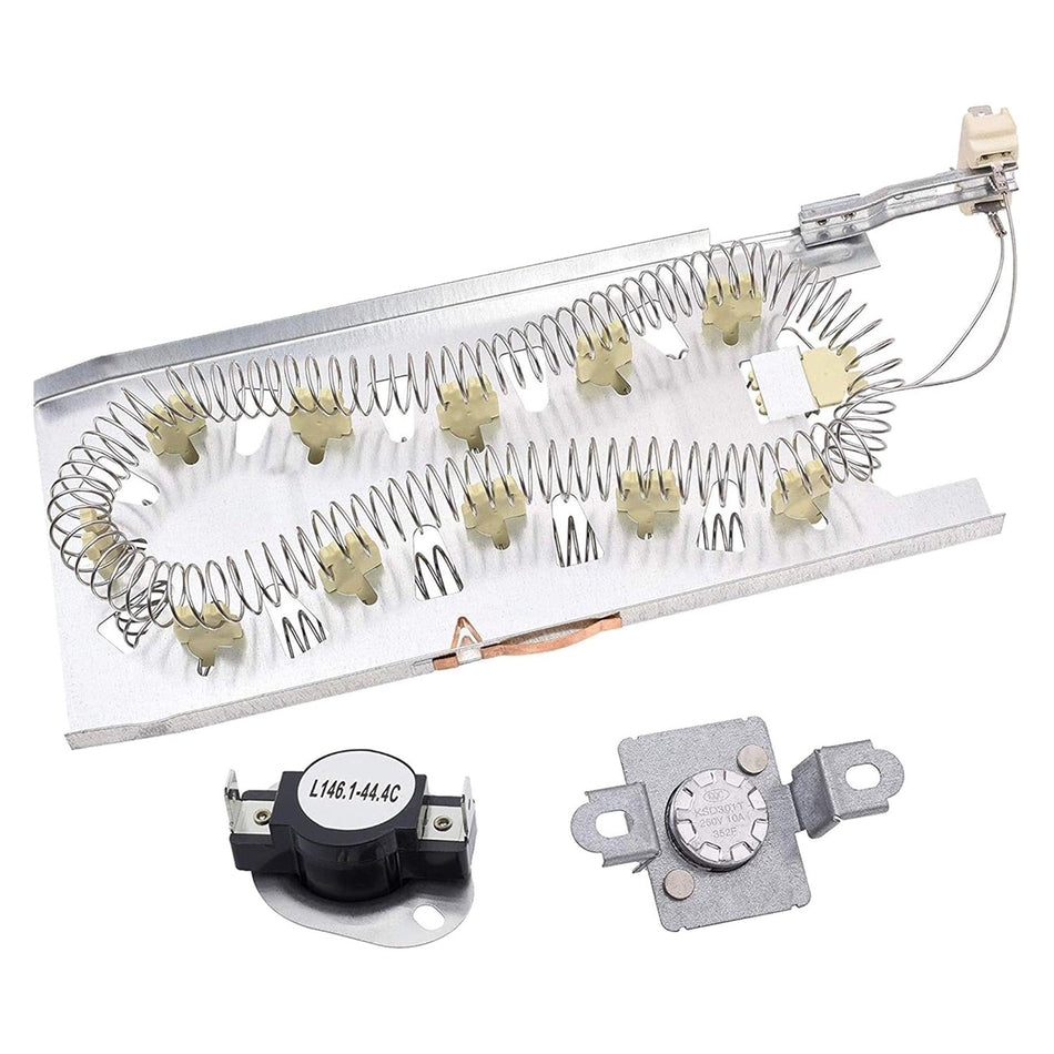 3387747 & 279973 Dryer Heating Element & Thermal Cut-off Fuse Kit
