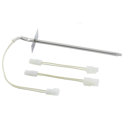 12001656 oven temperature sensor with mounting bracket and two wire harness adapters for Whirlpool and Kenmore ovens.